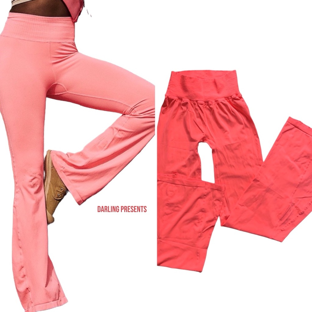 Free People Movement Good Karma Flare Leggings Women Color Neon Coral Size XS/S